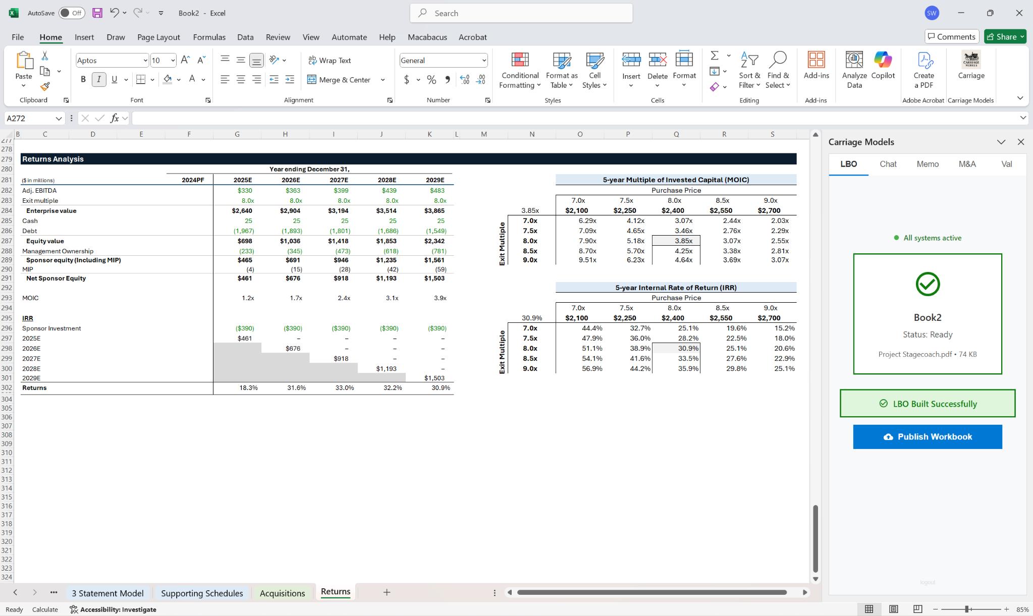Add Model End User License Agreement (EULA) - Carriage Models Excel Add-in